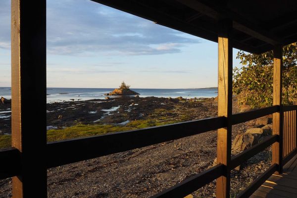 Vue d'un chalet à Métis sur Mer