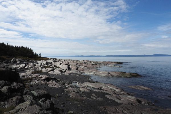 Rivage dans la région de Métis sur Mer